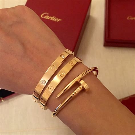 bracelet cartier faux|cartier inspired bracelet real gold.